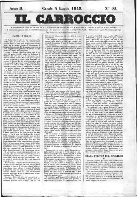 Il Carroccio - Edizione 51 del 04/07/1849